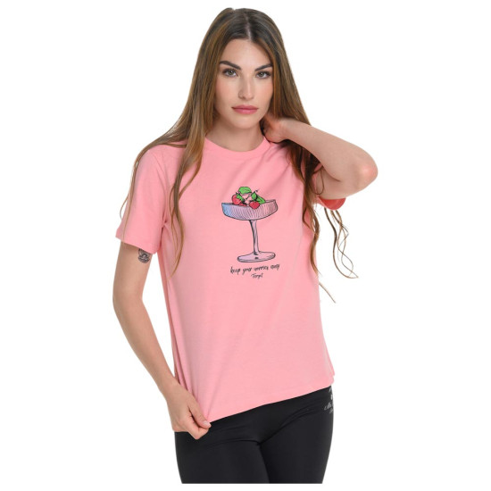 Target Γυναικεία κοντομάνικη μπλούζα Single Jersey ''Coctail''